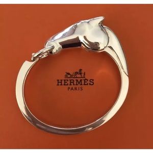 Hermes Au Galop Sterling Silver Horse Bracelet